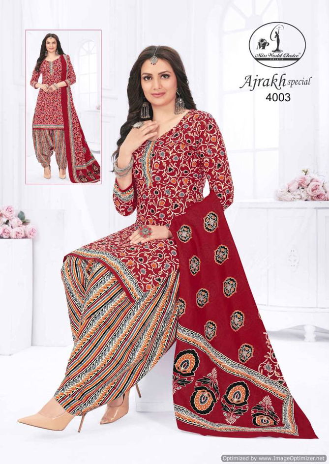 Ajrakh Vol 4 By Miss World Daily Wear Printed Cotton Dress Material Suppliers In India
